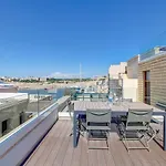 Traditional Maltese Townhouse Wt Terrace And Pool By Buena Vista * Senglea